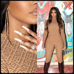 GORGEOUS FENDIx SKIMS Bodysuit Catsuit